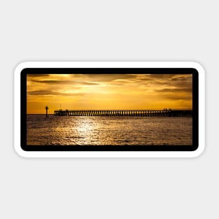 December sunrise over the Old Wooden Pier. Sticker